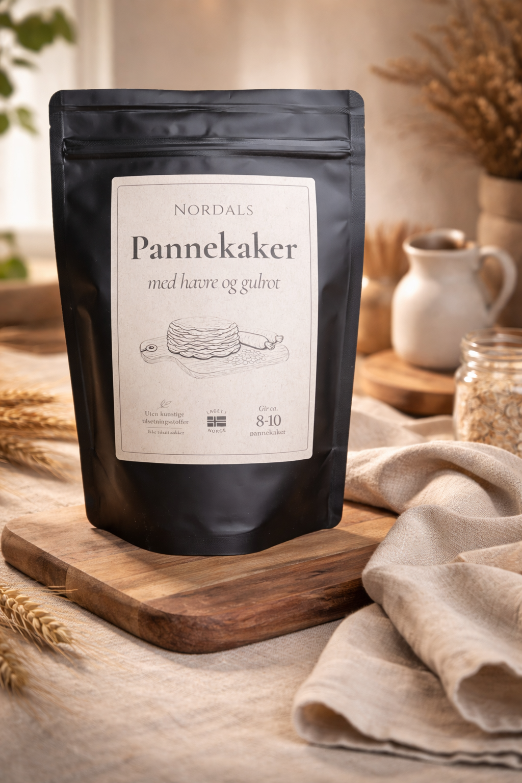Pannekaker med havre og gulrot